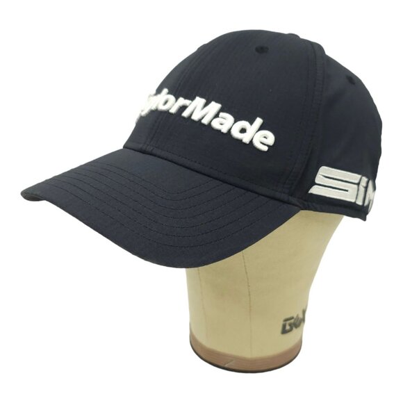 TaylorMade Tour Radar SIM TP5 Stealth Golf Adjustable Strapback Cap Black Hat - Picture 3 of 14